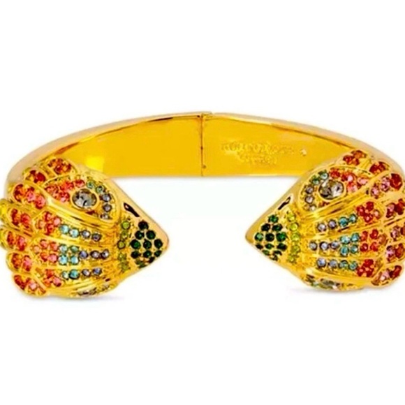 New KURT GEIGER LONDON
Rainbow Pavé Signature Eagle Cuff Bracelet in Gold Tone - Picture 4 of 8
